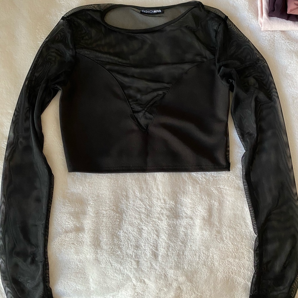 Mesh crop top (never worn)